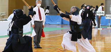 剣道部の写真を紹介